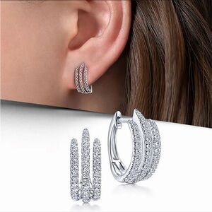Sterling Silver Cubic Zirconia Earrings
